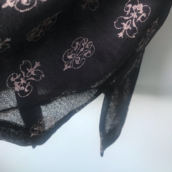 Esprit Sheer Button Down Top Black Size XS - Picture 8 of 11